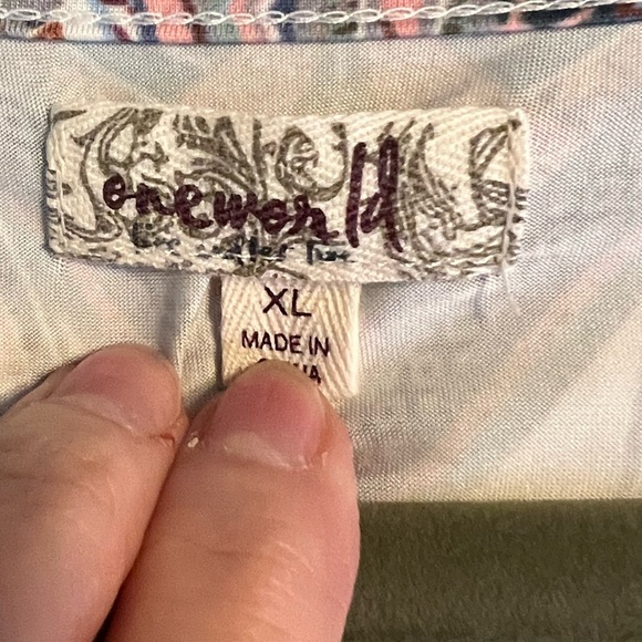 Elegant One World Paisley Floral Maxi Dress - Picture 6 of 9